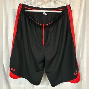 Nike Men's Athletic Shorts in Black and Red